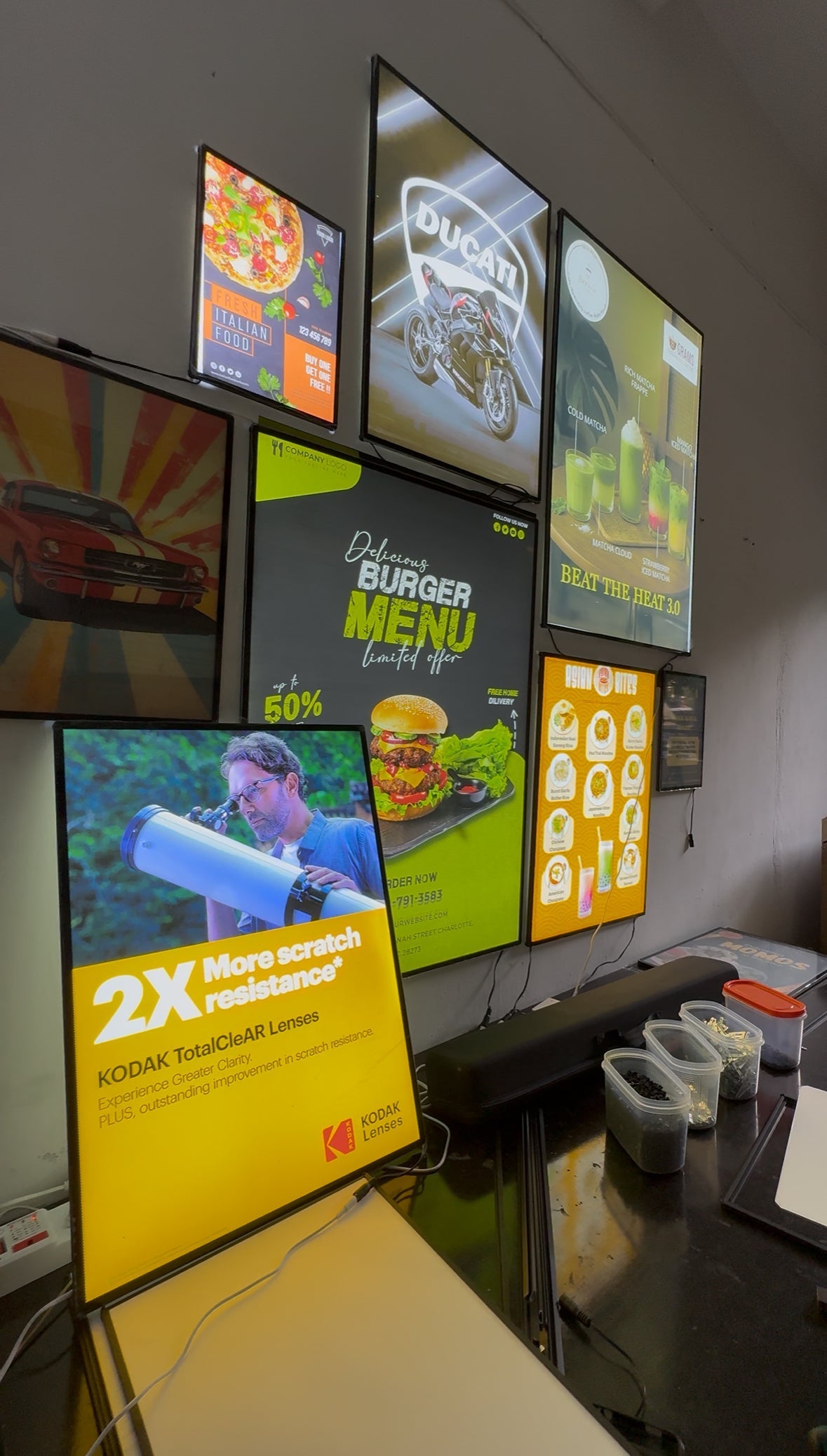 slim LED lightbox for retail store in Nagpur